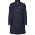 Pepe Jeans Pepe Jeanstil kvinder. PL953628BC3 Almindelig kjole (S), Casual, Bomuld, Lange ærmer, Blå