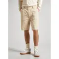Pepe Jeans Pepe Jeanstil mænd. PM801088 Regular Fatigue beige bermudashorts (36), Casual, Bomuld