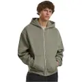Build Your Brand Fluffy Sweatshirt Med Lynlås