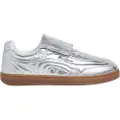 Pepe Jeans Pepe Jeanstil kvinder. PLS000010 Sølvkugle-metal-sneakers i læder (36), Sølvfarvet, Fast, Blonder, Casual