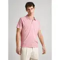 Pepe Jeans Pepe Jeanstil mænd. PM542146 Polo Holly pink (M), Casual, Bomuld, Korte ærmer, Bæredygtig
