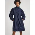 Pepe Jeans Pepe Jeanstil kvinder. PL402366 Navy Tiana-frakke (M), Casual, Bomuld, Blå