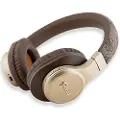 GUESS 4G Bluetooth-hovedtelefoner med skriftlogo - Brun