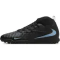 Nike Phantom 6 High Club-fodboldsko til grus - sort