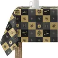Play Fabrics Laminerede Berøringsvenlige Harpiksdug Pletbestandig Med Julebilleder Fra Hogwarts 140x140 Cm