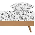 Ripshop Monstre-monteret Lagen Til Seng 105x200 Cm