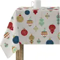 Muare Merry Christmas Pletbestandig Dug 140x139 Cm