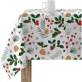 Muare Merry Christmas Pletbestandig Dug 100x139 Cm