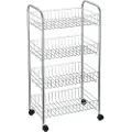 Confortime Forkromet Metalgrøntsagsstativ 4 Etager 76 Cm