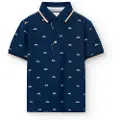 Boboli Pique Printed Kortærmet Polo