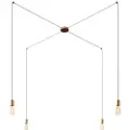 Creative Cables Spider 4 Falls With Light Bulb Pendellampe
