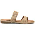 Mustang MTNGtil kvinder. 54494 Beige Anais-sandaler (39), Stof, Fast, 1-3 cm, Ingen, Casual