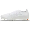 Puma ULTRA 6 PRO FG/AG Football Boots Unisex, Shoes, White, 42.5