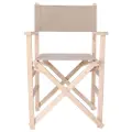Wellhome Instruktørstol Solnedgangsfinish Uden Lak Stenlærred 51x46x86 Cm