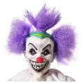 BigBuy Latex Halloween Klovn Lilla Hår Maske
