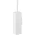 Zack Toiletbørste CARVO 42 cm, vægmonteret, hvid, rustfrit stål,