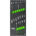 JBM Set In Carbon Fiber Finish Eva Tray 12 Pieces Kombinationsnøgle Med Skralde