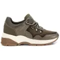 Carmela Carmelatil kvinder. 16015502-KAKI Læder træningssko 160155 grøn (41), 3-5 cm, Blonder, Casual
