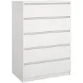 Ebuy24 - Naia Kommode 5 skuffer - Pakke - Hvid - Kommoder - - Homeroom