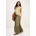 Ba&sh BA&SHtil kvinder. 1H25MAGD Nederdel Magda grøn (36), Casual, Viscose