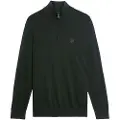 Lyle & Scott Tonal Eagle Marino Halv Lynlås Sweater
