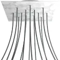 Creative Cables Kroq4014f105 Xxl Rose-one Square Carrara Marmor Rose Kit