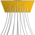 Creative Cables Kroq4015f113 Xxl Rose-one Square Mustard Rose-sæt