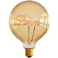 Creative Cables Cbl700232 Love G125 E27 5w 250 Lumens 2000k Kugleformet Led-filamentpære