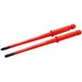 Bahco Elektrisk Isolert Udskiftelig Stang Med Slidskombispids Og Pozidriv Med Reduceret Diameter Ph2 6 Mm