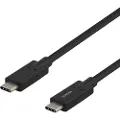 Deltaco Ladekabel USB-C til USB-C, 2 m, sort 7333048044327 Modsvarer: N/A