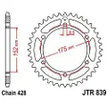 JT Sprockets 428 Jtr839.51 Steel Bagtandhjul