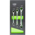 JBM Double End Ring Wrench Set 8-19 Mm Skralde 3 Enheder