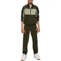 Puma Poly Colourblock Suit Youth, Clothing, Dark Olive, 11-12Y