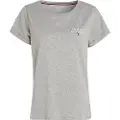 Mga Tommy Hilfigertil kvinder. UW0UW04525 Original T-shirt med gråt logo (S), Afslappet, Bomuld, Korte ærmer