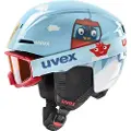 Uvex Viti Set, skihjelm + skibriller, junior, lyseblå