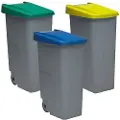 Denox Pack Closed Genbrugsbeholder 110l 3 Enheder