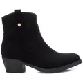 Xti Xtitil kvinder. 14203902-NEGRO Ankelstøvler 142039 sort - hælhøjde: 5 cm (41), 3-5 cm, Lynlås, Casual, Kunstlæder