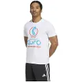 Adidas Uefa Euro25 Official Emblem T-shirt Med Korte ærmer