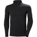 Helly Hansen Lifa Merino Midweight 1/2 Zip, herre, sort