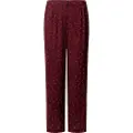 Pepe Jeans Pepe Jeanstil kvinder. PL211819 Lige bukser i burgundy burgundy Brianda flydende stof (L), Casual, Viscose