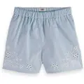 Scotch & Soda Placed Broderie Shorts Med Høj Talje