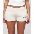 Superdry Superdrytil kvinder. W7110416A Sportswear Racer Shorts Off-White (M), Hvid, Casual, Bomuld