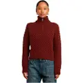 G-Star G-Startil kvinder. D23922-D170-4608 Chunky Skipper Sweater rødbrun (XXS), Casual, Bomuld