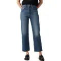 Levi's Levi'stil kvinder. 72693-0218 Ribcage straight ankle jeans blå (23/27), Casual, Bomuld, Denim