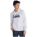 LOIS Jeans Lois Jeanstil mænd. 165013500 Hættetrøje 135263 hvid (S), Casual, Bomuld, Lange ærmer
