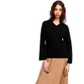 Armani Exchange AIX Armani Exchangetil kvinder. XW000578AF12875FC043 Trøje med V-hals, sort (XS), Casual, Viscose