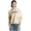 G-Star G-Startil kvinder. D25519-D427-127 Old Skool Logo sweatshirt i beige (XXS), Casual, Økologisk bomuld, Bæredygtig