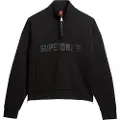 Superdry Active Tech Logo Relaxed Halv Lynlås Sweatshirt