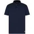 EA7 EA7til mænd. 7M000139_AF10375 Strikket poloshirt i navy bomuld fra Logo Series (XL), Casual, Sport, Multisport, Korte ærmer, Blå