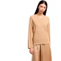 Armani Exchange AIX Armani Exchangetil kvinder. XW000578AF12875F1018 Beige trøje med V-hals (L), Casual, Viscose